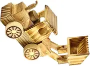 Bulldozer Model Constructor Engineering Kits DIY Wooden Toy Wooden Pushdozer Model Mechanical Toy Truck Kids Wooden Puzzles kidcraft playset Wood Pushdozer Toy Manual Motorcycle 3D