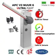 Italian Made Boom Barrier Gate System Trade Kit Package Deal with 6 Meter Arm