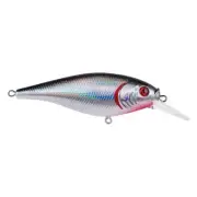 Berkley Flicker Shad Jointed Fishing Lure, Black Silver, 1/6 oz, 2in | 5cm
