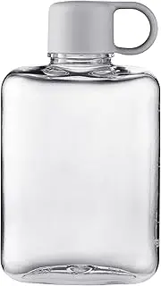 Flat Water Bottle - 360ml Slim Square Travel Bottle | Portable Travel Flask Mug, Reusable Water Drinking Cup For Gym, Fitness And Camping