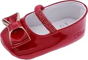 [Chicco] Baby Girls' Ballerina Natale Ballet Flats, Red