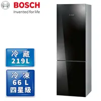 在飛比找myfone網路門市優惠-Bosch 110V上冷藏下冷凍冰箱 KGN36SB30D黑