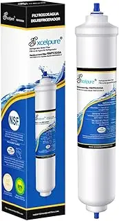 [EXCELPURE] Inline Water Filter Compatible With GE GXRTDR, GXRTPR, GXRTDQ, Culligan IC-100A,Samsung HAFEX/EXP, DA29-10105J, 4378411RB, Brita WFRF-104, For Refrigerator, IceMaker, RVs, Marines - 1PACK