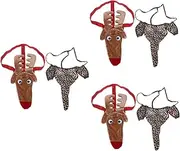 Amosfun 3sets Deer and Elephant Underwear Man Thong Unique Animal Print Undergarment for Special Occasions 2pcs*3
