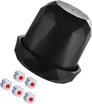 SOPOTUTU 1 Set Dice Quiet Cup with Dice for Board Games for Ktv and Gatherings Lightweight and Portable Fun Game Accessory