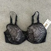 Chantelle 3781 Sexy Shaping T-Shirt Contour Underwire Bra Lace Cup Black 38DD