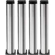 Heytea Adjustable Legs 350mm Height Thicken Cabinet Legs Table Legs Furniture Legs, Brushed Stainless Steel, Adjustable Height 0-15mm
