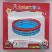Cocomelon 40 Inch Round 27 Gallon Swimming Pool with 3 Safety Rings Ages 2+ NWT