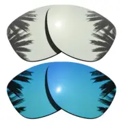 Silver&Ice Blue Polarized Replacement Lenses for-Oakley Jupiter Sunglasses