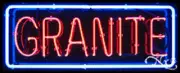 BRAND NEW "GRANITE" 32x13 BORDER REAL NEON SIGN w/CUSTOM OPTIONS 10553