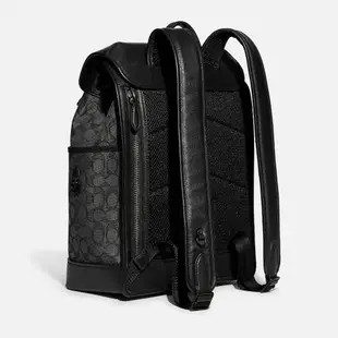 COACH後背包 League Flap Backpack In Signature Jacquard