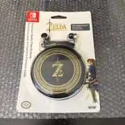 Nintendo Switch Zelda Breath of the Wild Premium Chat Earbuds Carrying Case Rare