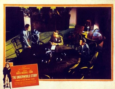 The Underworld Story Lobby Card Dan Duryea Herbert Marshall On OLD MOVIE PHOTO