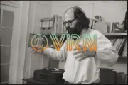ALLEN GINSBERG at Home 1969 - Museum-Quality Photo 8.5x11 fr. Unseen Negative