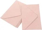 Generic 16pcs Vintage Envelope Favors Card Wedding Retro Decoration Envelopes Boxes Stickers Invites Anniversary Party Occasions Invitation Mailers Reception Engagement Paper Pink