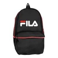 在飛比找蝦皮商城優惠-FILA 超大LOGO後背包 輕量書包 經典款 黑色 全新正