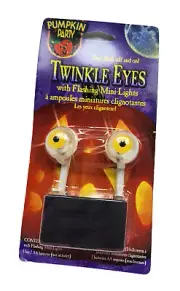 1999 The Paper Magic Group Pumpkin Twinkle Eyes Flashing Mini Lights Halloween
