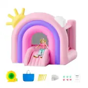 Inflatable Bounce House with Slide for Kids Indoor Outdoor Playhouse 3 to 8