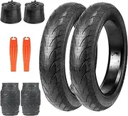 BALINGE 1/2 Pack Fat Tire for Ebike Mountain Bike Heavy Duty High-Performance Wear-Resistant E-Bike Mountain Snow Bike Tire 20" x 4"，BLACK，1/2 tires&1/2 tubes 2 levers