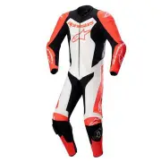 Gp Force Lurv 1Pc Leather Suit Red Fluo White Black