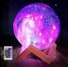 3D Printing Moon Galaxy Lamp Moonlight LED Night Light Touch Color Changing RGB