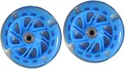 OHPHCALL 2Pcs Luminous Bike Auxiliary Wheels Durable PU Training Wheels for Enhanced Stability Safety for Balance Bikes Bikes