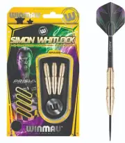 WINMAU SIMON WHITLOCK Steel Tip BRASS Dart Board DARTS - 22gram