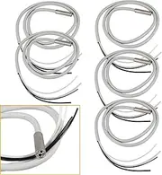 1-5Pcs Dental LED Light 6 Hole Silicone HoseTubing Hose Tube Connector for Fiber Optic Handpiece (Color : 5 PC)