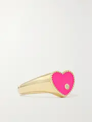 [Yvonne Léon] Yvonne Léon - 9-karat Gold, Enamel And Diamond Ring - 3 3 Gold