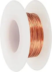 uxcell 99.9% Pure Copper Wire for Jewelry Making, 24 Gauge (0.5mm) Copper Craft Wire 49.2 Feet Beading Jewelry Making Supplies for Crafting Wreath Electroculture Gardening