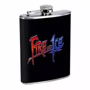 Fire And Ice Em1 Flask 8oz Stainless Steel Hip Drinking Whiskey