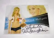 2013 Benchwarmer MICHELLE McLAUGHLIN Bubblegum #70 Gold Foil Auto PLAYBOY Sexy