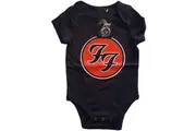 Foo Fighters - FF Logo Kids 12 Months Babywear - Black