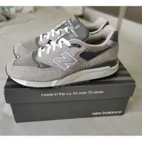 在飛比找蝦皮購物優惠-New Balance NB M998 灰 運動 步 M99