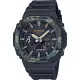 【CASIO 卡西歐】G-SHOCK 街頭軍事系列八角電子錶-迷彩綠 畢業禮物(GA-2100SU-1A)