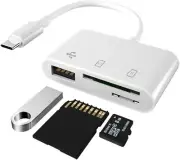 3 In 1 Usb 3.1 Type-c Card Reader To Sd/tf/usb Hub Adapter Micro Sd Card Pc