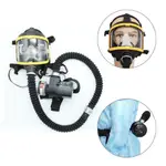 電動恆流供應充氣全面罩防毒面具呼吸系統防護面罩安全用品 1 套