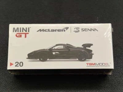 1:64 MiniGT McLaren Senna Black #20 - SEALED READY TO SHIP - RARE MINT CONDITION