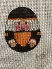 Halloween Witch Hand painted Needlepoint Canvas. By Hilary H21
