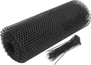 Totority 1Set Garden Fence for Animal Barrier of Net Fencing with Cable Ties Portable Mesh Wire Fencing for Garden Decoration and Pet Enclosure