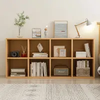 在飛比找蝦皮購物優惠-【免運】書櫃實木色書架 簡約書櫃 自由組合格子櫃 客廳置物櫃