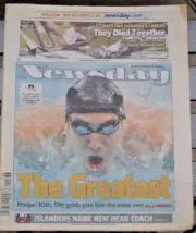 Michael Phelps The Greatest NY Newsday 8/13/2008