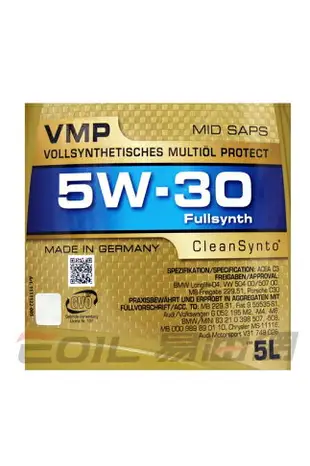 RAVENOL VMP 5W30 5L全合成機油【APP下單9%點數回饋】