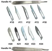 100pc Sterile Surgical Blades with FREE Scalpel Knife Handle Medical Dental Tool