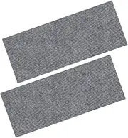 Mipcase 2Pcs Trimmable Self Adhesive Cat Scratch Protector Mat Furniture Guard for Couches Rugs Chairs Durable Claw Resistant Carpet Protection Light Grey