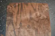 Walnut Burl Raw Wood Veneer Sheet 6.5 x 12 inches 1/42nd thick 2307-16