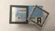 1set 1PCS Black + 1PCS White Anti-Newton ring glass slide frame 6X6