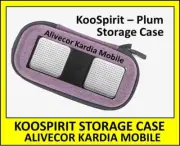 PLUM NEW HARD STORAGE CASE ALIVECOR KARDIA MOBILE EKG HEART FINGER MONITOR PULSE