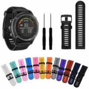 Silicone Strap Replacement Watch Strap Band+Tool For Garmin Fenix 3/HR Parts