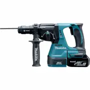 Makita DHR243RTE - 18V Brushless 24mm SDS+ Rotary Hammer Kit (2 x 5.0Ah)